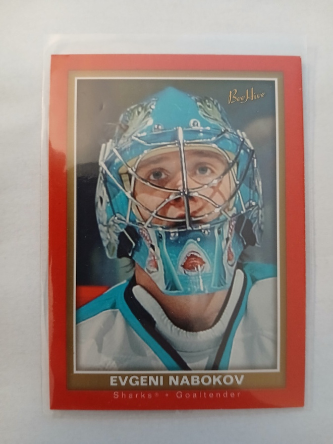 Evgeni Nabokov - BeeHive, red border (San Jose Sharks)
