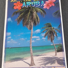 Ah...The Caribbean ARUBA + postimerkki kortissa, kulkenut pk - pikkukuva 1
