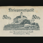 Saksa Notgeld 50 Pfennig, Vaihingen 1918 VF - pikkukuva 2