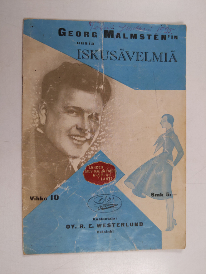 Georg Malmsten : Georg Malmstenin uusia iskusävelmiä : Vi...