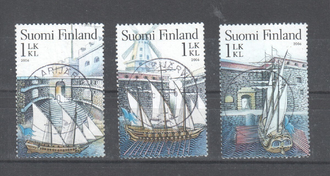 2006 Suomenlinna clokin merkit kaunisleimaisina.