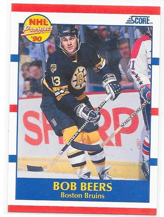 1990-91 Score #385 Bob Beers Boston Bruins RC