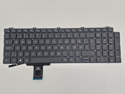 Dell Precision 7550, 7560, 7760, 7750, 7760 näppäimistö FIN