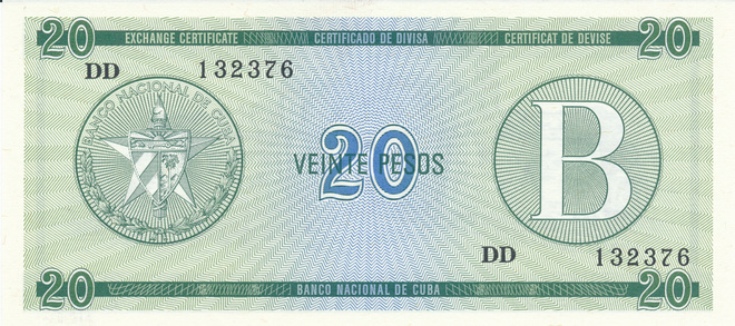 Cuba 20 Pesos 1985 P FX9 #155