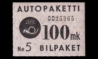 AP_5_W4 ** Autopaketti 100 mk W4 (1949)