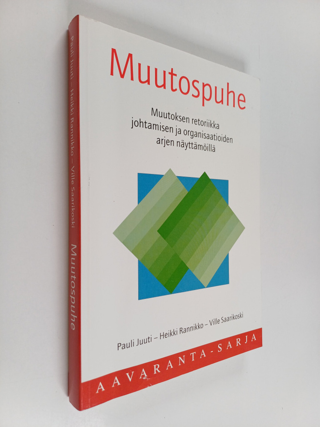 Pauli Juuti : Muutospuhe : muutoksen retoriikka johtamise...