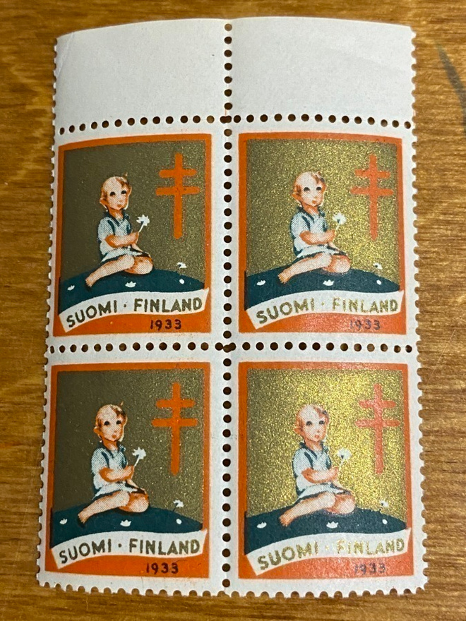 JOULUMERKKI KUKKAISLAPSI 1933 NELIÖ**