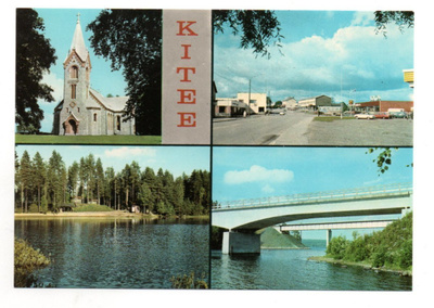 Kitee: silta, kirkko ym