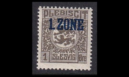 Slesvig 15 ** Vaakuna 1. Zone 1 öre (1920)