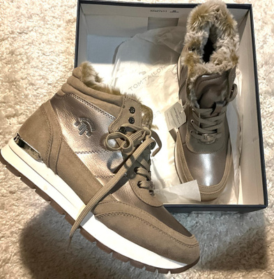 TOM TAILOR beige platin memory effect talvikengät 40