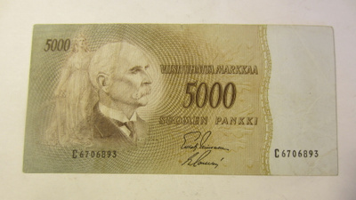 5000 markkaa 1955