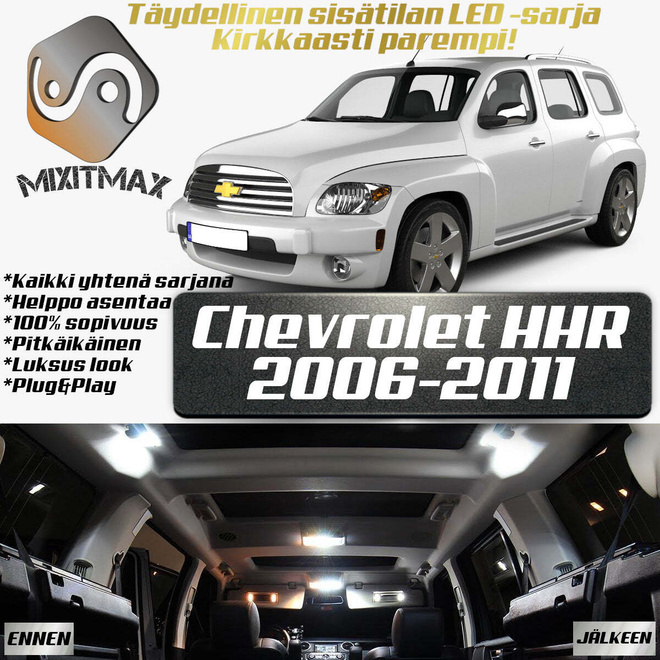 Chevrolet HHR Sisätilan LED-sarja 11-osainen