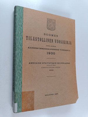 Suomen tilastollinen vuosikirja 1930 : Uusi sarja 28. vuo...