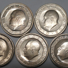 Norway. 10 kroner 1983-1989. 7 kpl erilaista. - pikkukuva 1