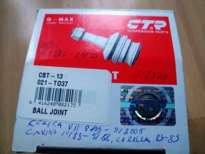CTR Alapallonivel Toyota Celica ym. 021-TO37