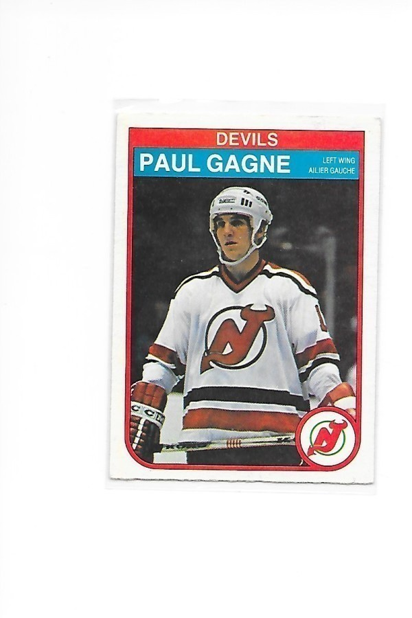 1982-83 OPC #139 Paul Gagne New Jersey Devils