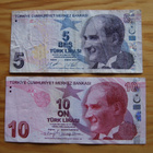 Turkey  5,10 Lira, Mustafa Kemal Ataturk - pikkukuva 1