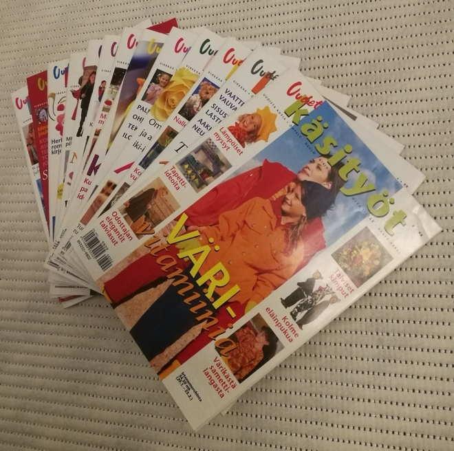 Uudet käsityöt lehti, numerot 2-14/1998, 13 lehteä