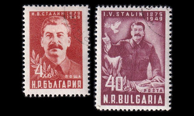 Bulgaria 716-7 o Josif Stalinin 70v (1949)