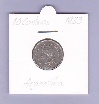 Argentiina 10 Centavos v.1933 KM#35