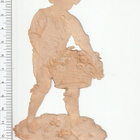 ~ poika ja kukkakori, 13x 7cm ~ - pikkukuva 2