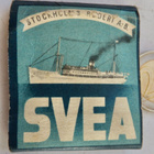 VANHA Tulitikkuvihko Tikkuineen Svea Laiva 1950 - pikkukuva 2