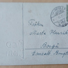 Lapset pyörittävät lumipalloa, lumiukko katselee p. 1920 - pikkukuva 2