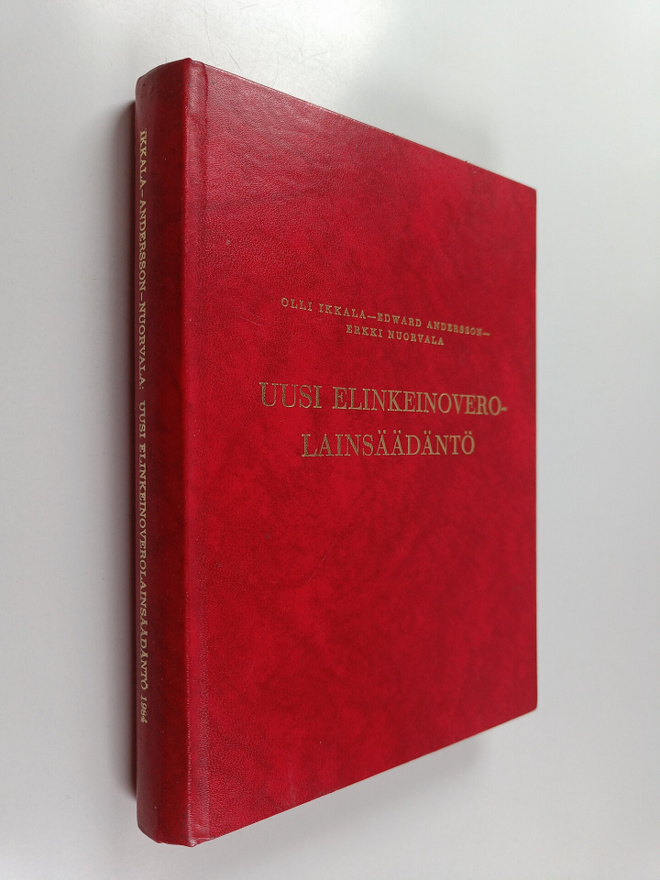 Erkki Nuorvala ym. : Uusi elinkeinoverolainsäädäntö 1984