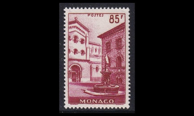 Monaco 620 ** Käyttösarja suihkulähde 85 Fr (1959)