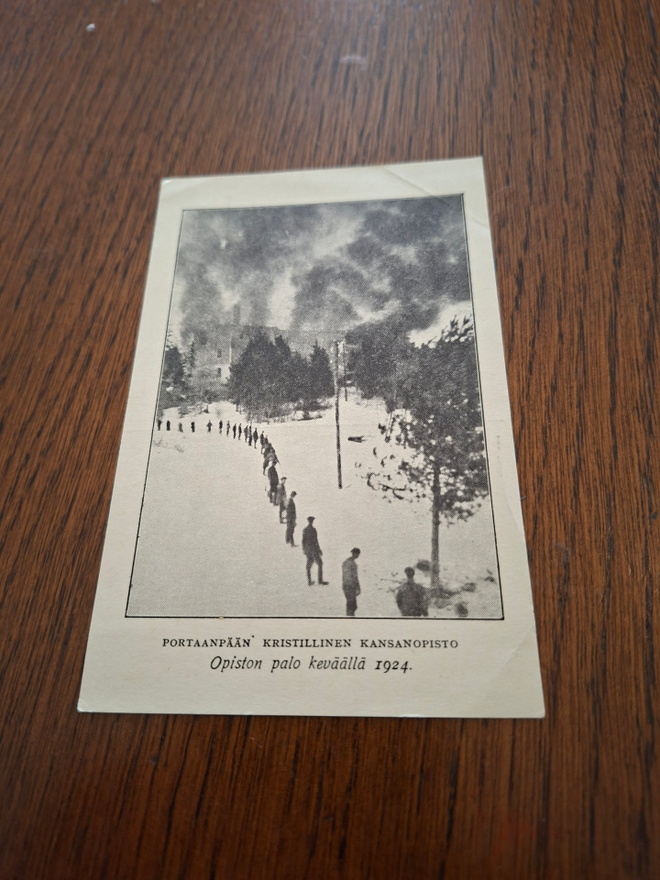 12 Portaanpään kristillinen opisto Opiston palo keväällä1924