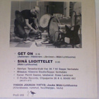 YHDEN JOUKON YHTYE::GET ON/SINÄ LIIOITTELET::VINYYLI 7" 1992 - pikkukuva 2