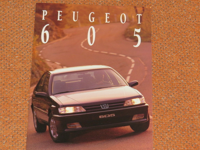 1995 Peugeot 605 esite - KUIN UUSI - suom - 20 sivua