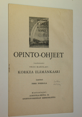 Immo Nokkala : Opinto-ohjeet teokseen Yrjö Karilas: Korke...