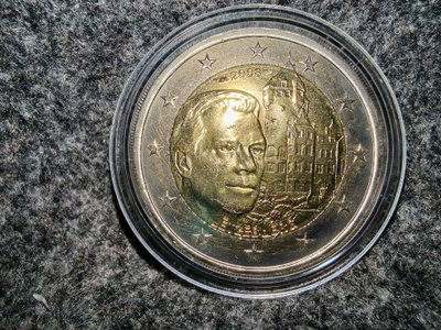2 € Luxemburg 2008 Suurherttua Henri ja Bergin linna