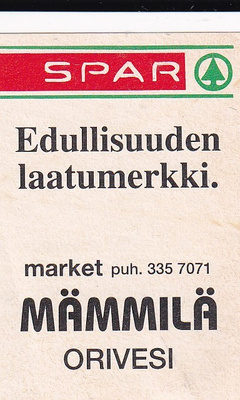 Orivesi, Mämmilä  , SPAR  b588
