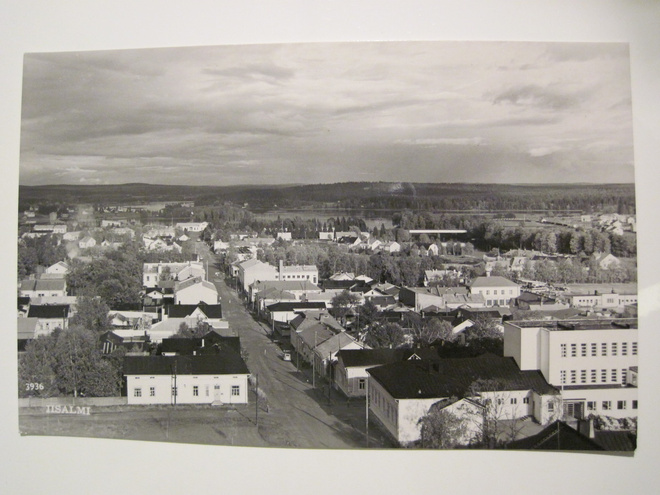 VANHA Postikortti Iisalmi 1950-l Alkup. Mallikappale