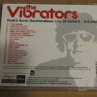 The Vibrators Live at CBGB's 5.5.2000 cd soittamaton - pikkukuva 2