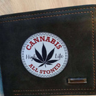 Uusi, käyttämätön cannabis aiheinen lompakko - pikkukuva 1