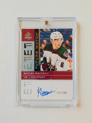 Matias Maccelli 22-23 SP Retro Autographed Future Watch /399