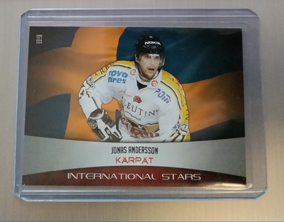 2008-09 Cardset INTERNATIONAL STARS Jonas Andersson  /100