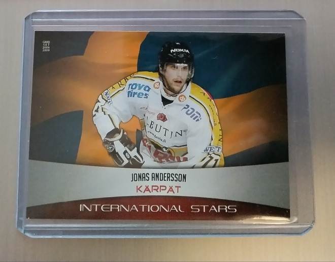 2008-09 Cardset INTERNATIONAL STARS Jonas Andersson  /100