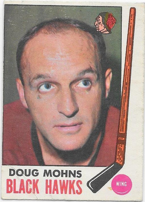 1969-70 OPC #72 Doug Mohns Chicago Blackhawks