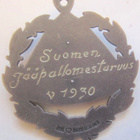 VANHA Mitali SPL Suomen Mestaruus Jääpallo 1927 Hopeaa - pikkukuva 2
