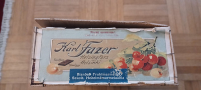 Fazerin karkkirasia -todella vanha!