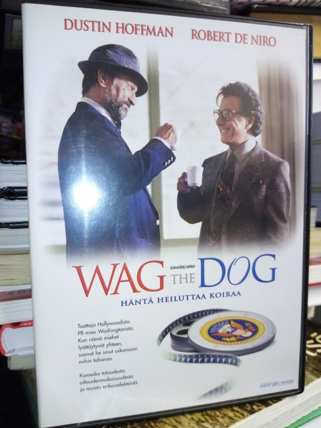 DVD WAG THE DOG -   Häntä heiluttaa koiraa ( SIS POSTIKULU