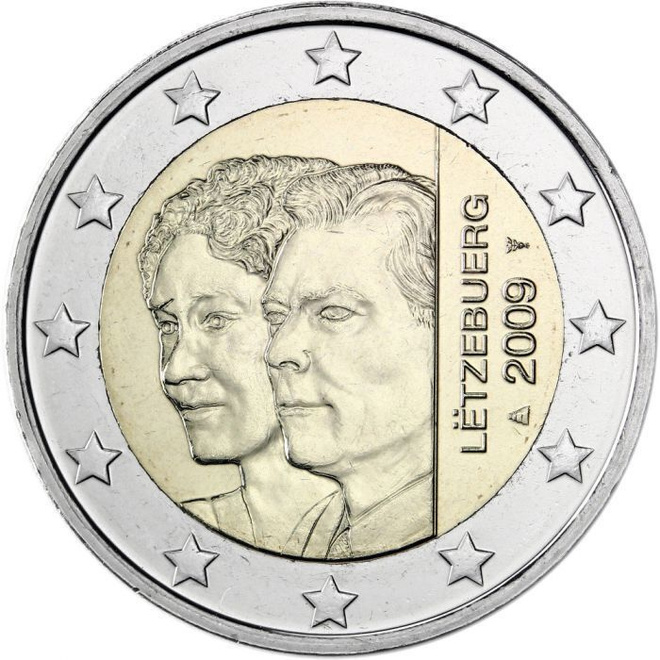 Luxemburg 2 euro 2009 juhlaraha Charlotte UNC
