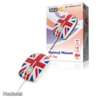 basicXL Optinen hiiri UK design, 800 DPI, 1.4m, USB *UUSI* - pikkukuva 1