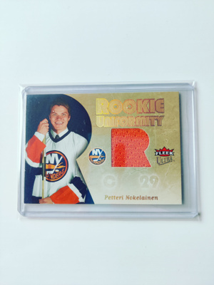 Petteri Nokelainen 05-06 Fleer Ultra Rookie Uniformity