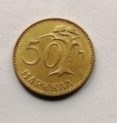 50 markkaa 1953 alpr, hyväkuntoinen