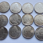 50 penni vuodet 1990 - 2001, yhteensä 12 kpl, UNC - pikkukuva 2